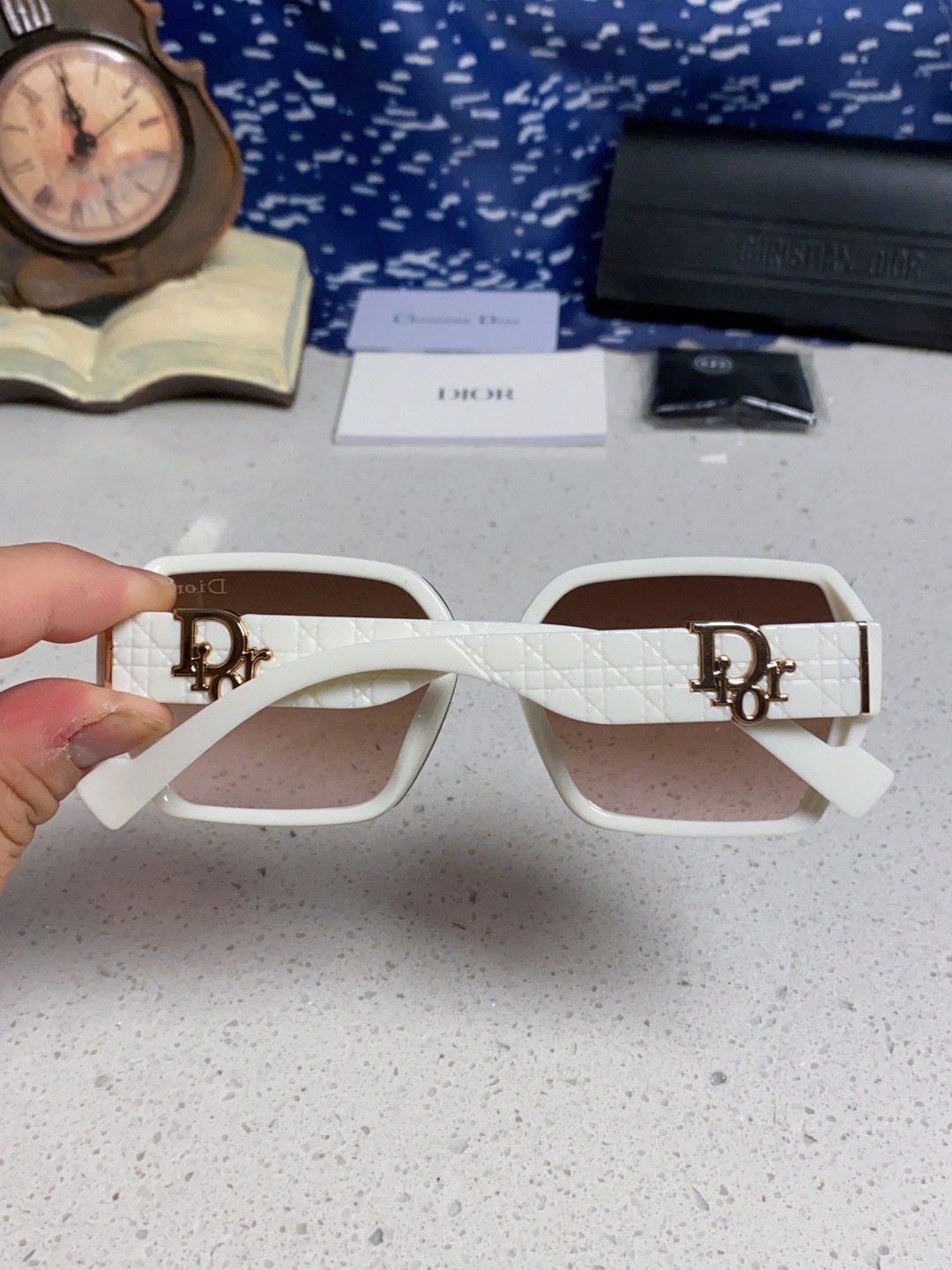 Dior迪奥 2025新款方形大框金属字母墨镜欧美时尚潮流个性网红女士太阳镜