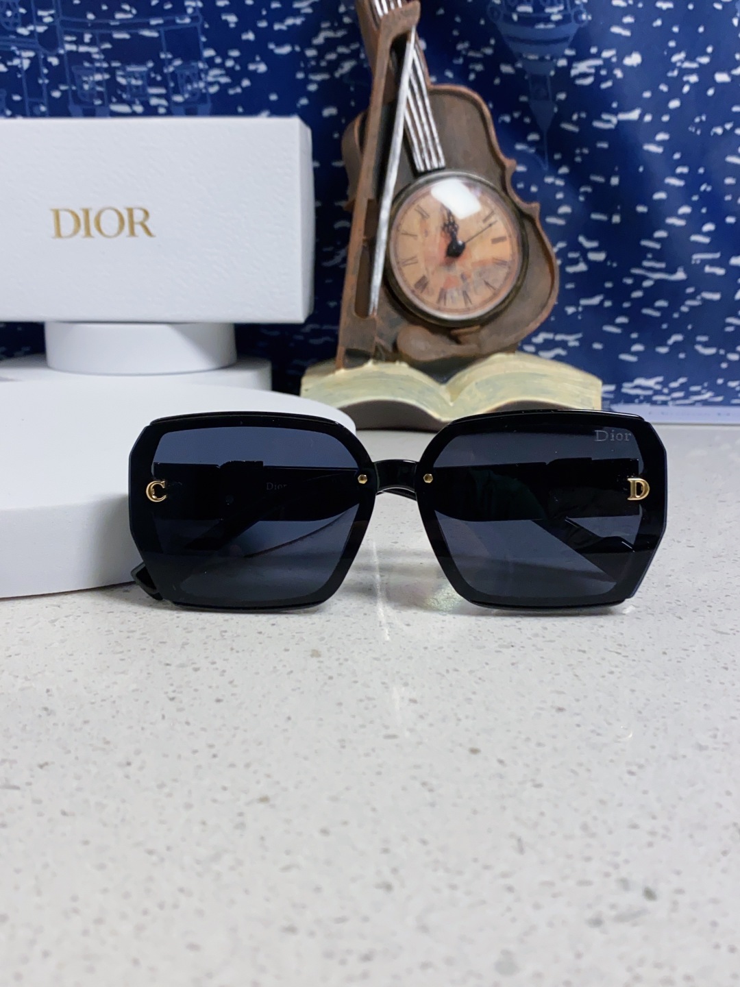 Dior迪奥 2025新款方形大框金属字母墨镜欧美时尚潮流个性网红女士太阳镜