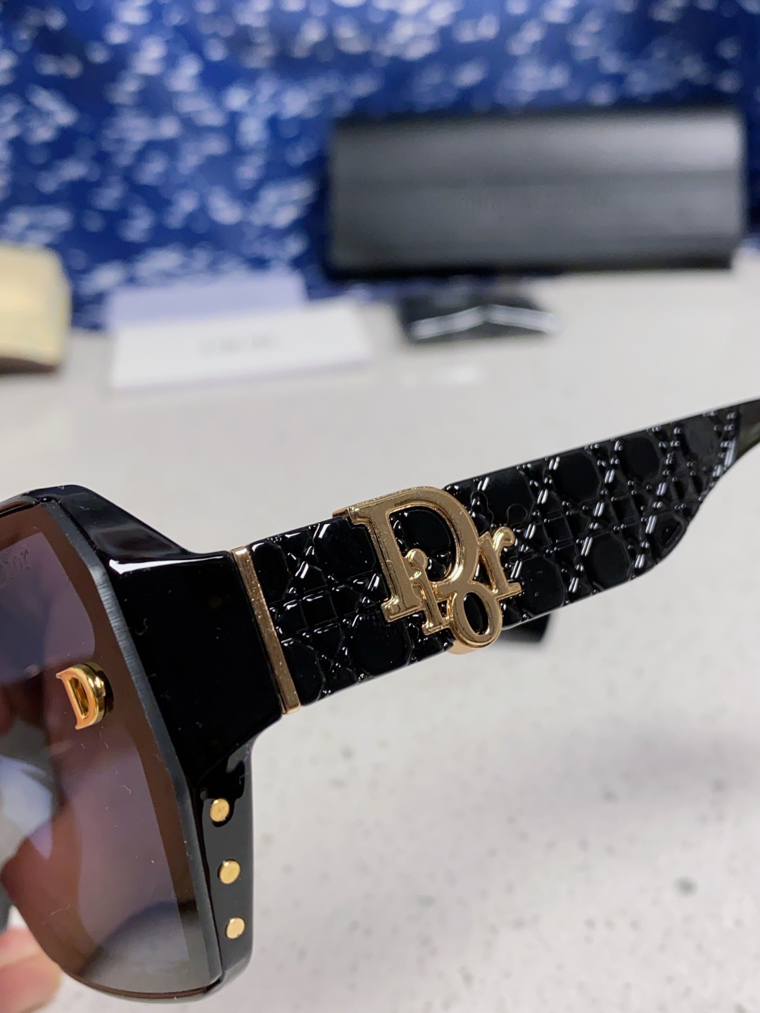 Dior迪奥 2025新款方形大框金属字母墨镜欧美时尚潮流个性网红女士太阳镜