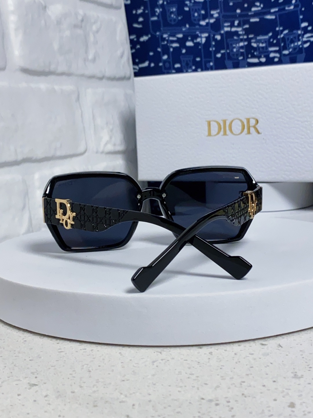 Dior迪奥 2025新款方形大框金属字母墨镜欧美时尚潮流个性网红女士太阳镜