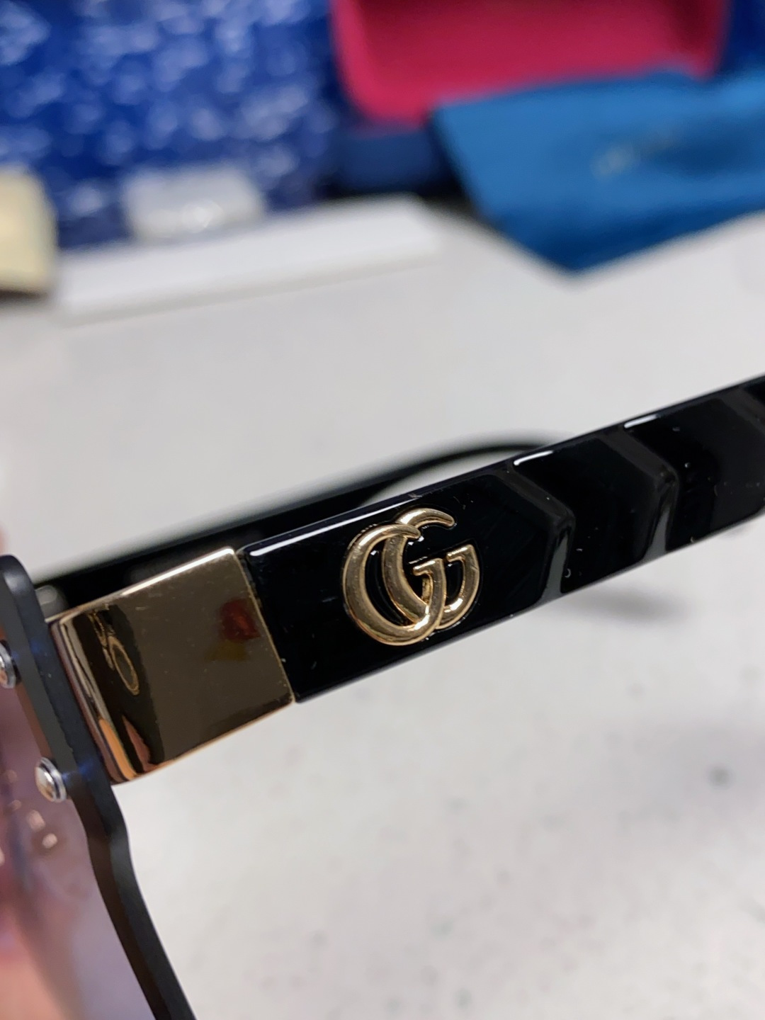 Gucci古奇 2025款欧美时尚女士方框遮脸连体太阳眼欧洲站网红护目防紫外线墨镜