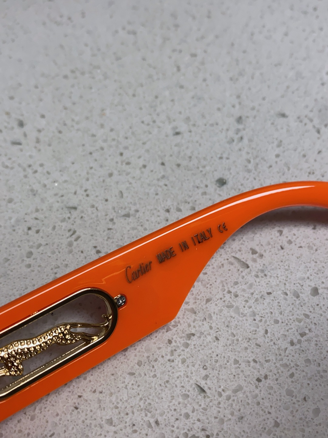 Cartier卡地亚 2025新款欧美小框太阳镜复古方型潮流豹子装饰连体墨镜跨境个性女士墨镜