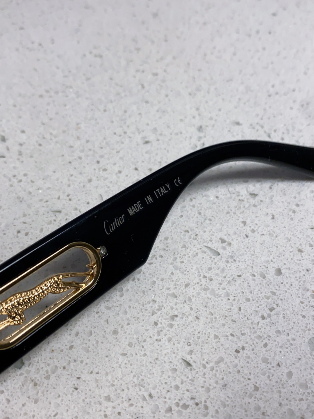 Cartier卡地亚 2025新款欧美小框太阳镜复古方型潮流豹子装饰连体墨镜跨境个性女士墨镜