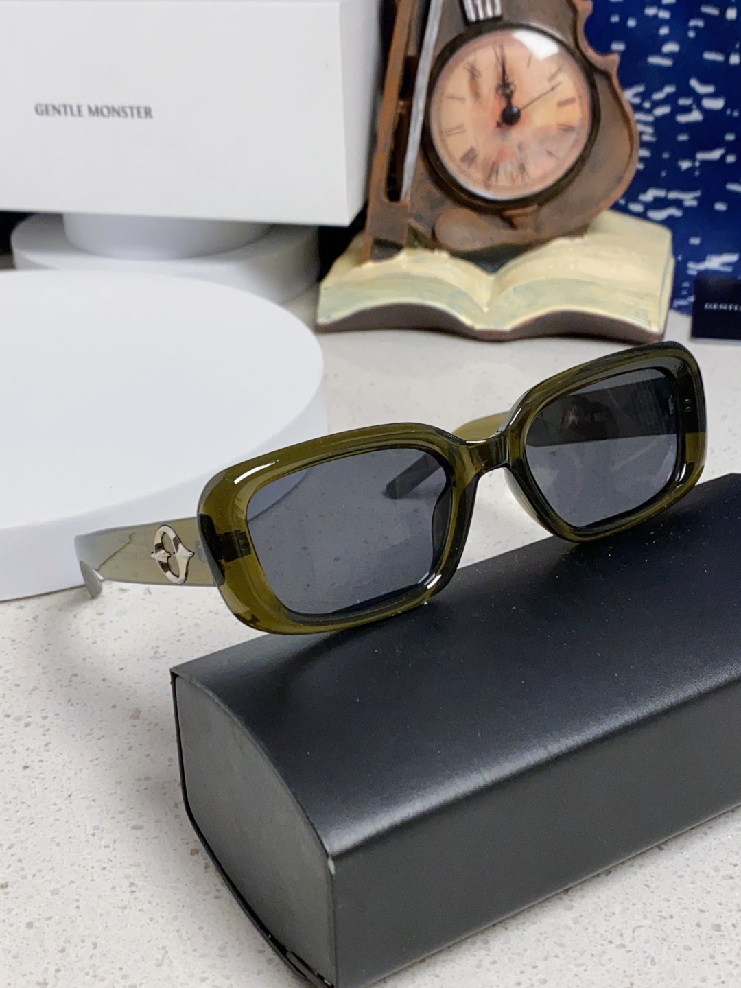 Gentle Moster(GM) 2025新款gm小方框墨镜粉色多巴胺辣妹眼镜偏光防紫外线近视太阳镜女