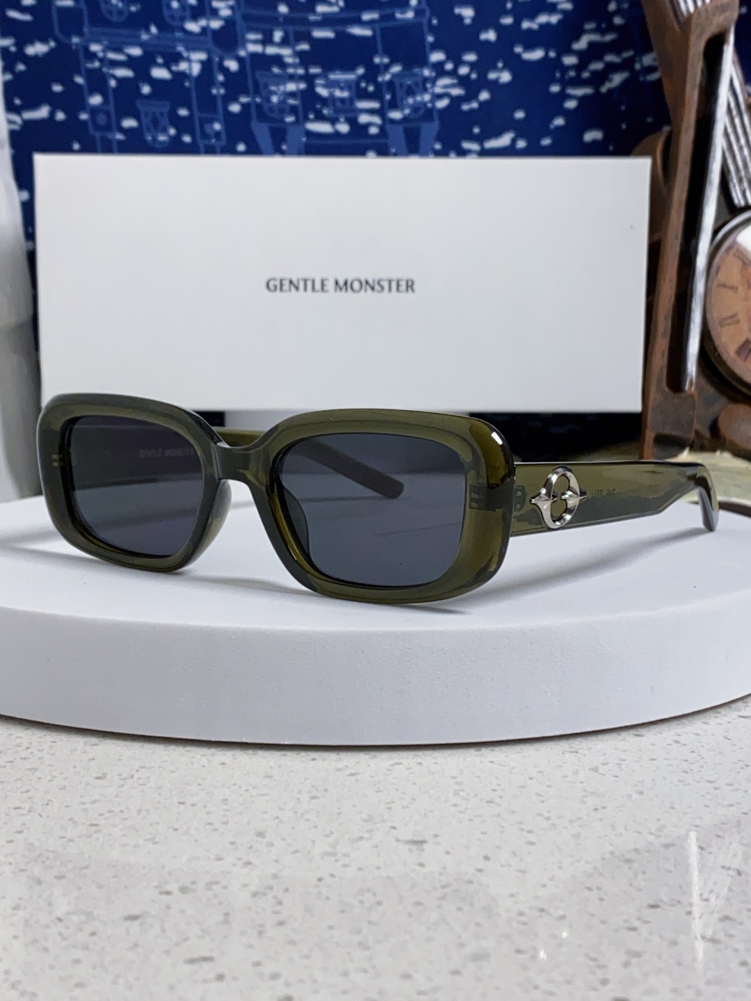 Gentle Moster(GM) 2025新款gm小方框墨镜粉色多巴胺辣妹眼镜偏光防紫外线近视太阳镜女