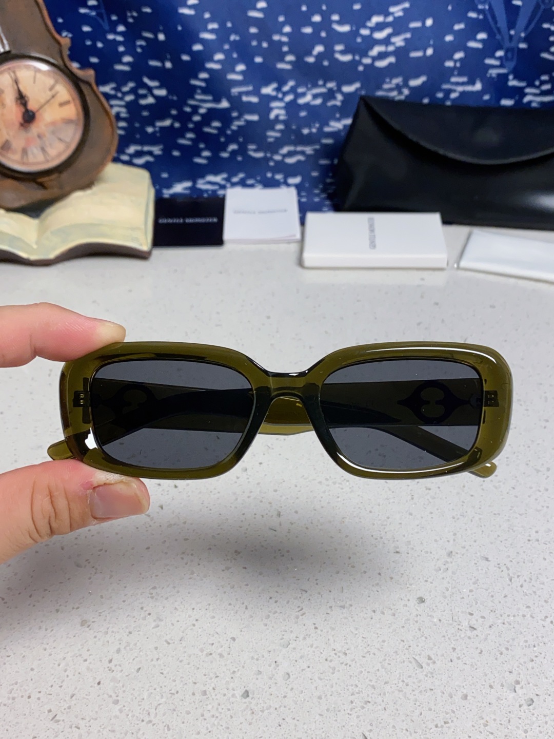 Gentle Moster(GM) 2025新款gm小方框墨镜粉色多巴胺辣妹眼镜偏光防紫外线近视太阳镜女