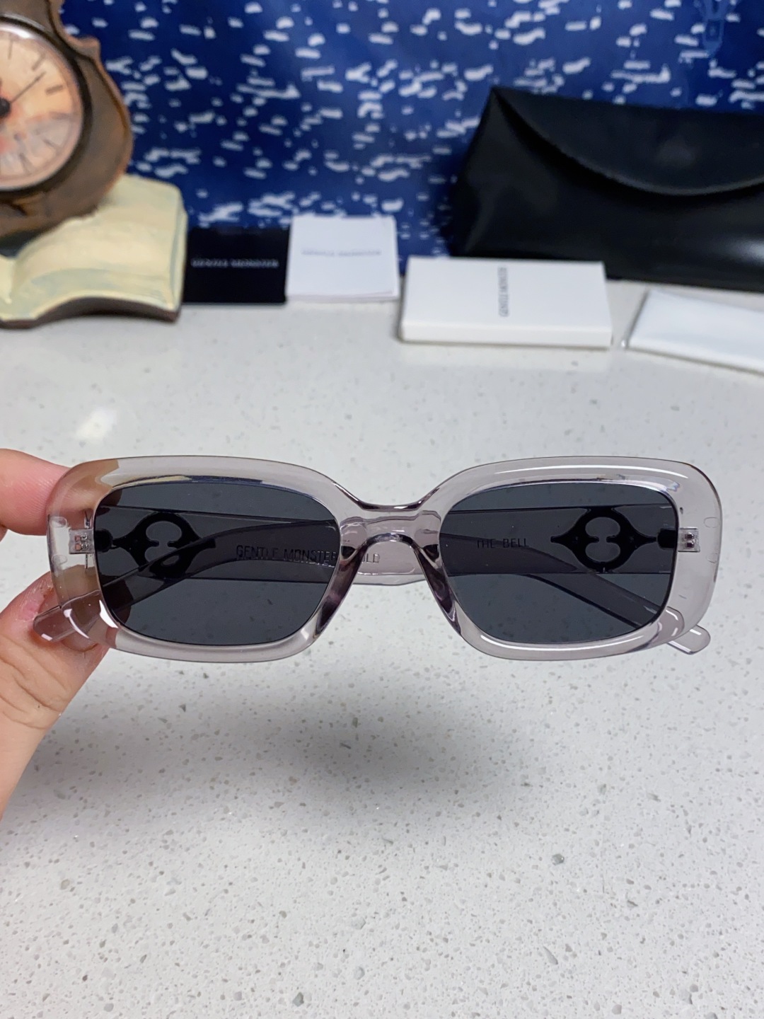 Gentle Moster(GM) 2025新款gm小方框墨镜粉色多巴胺辣妹眼镜偏光防紫外线近视太阳镜女