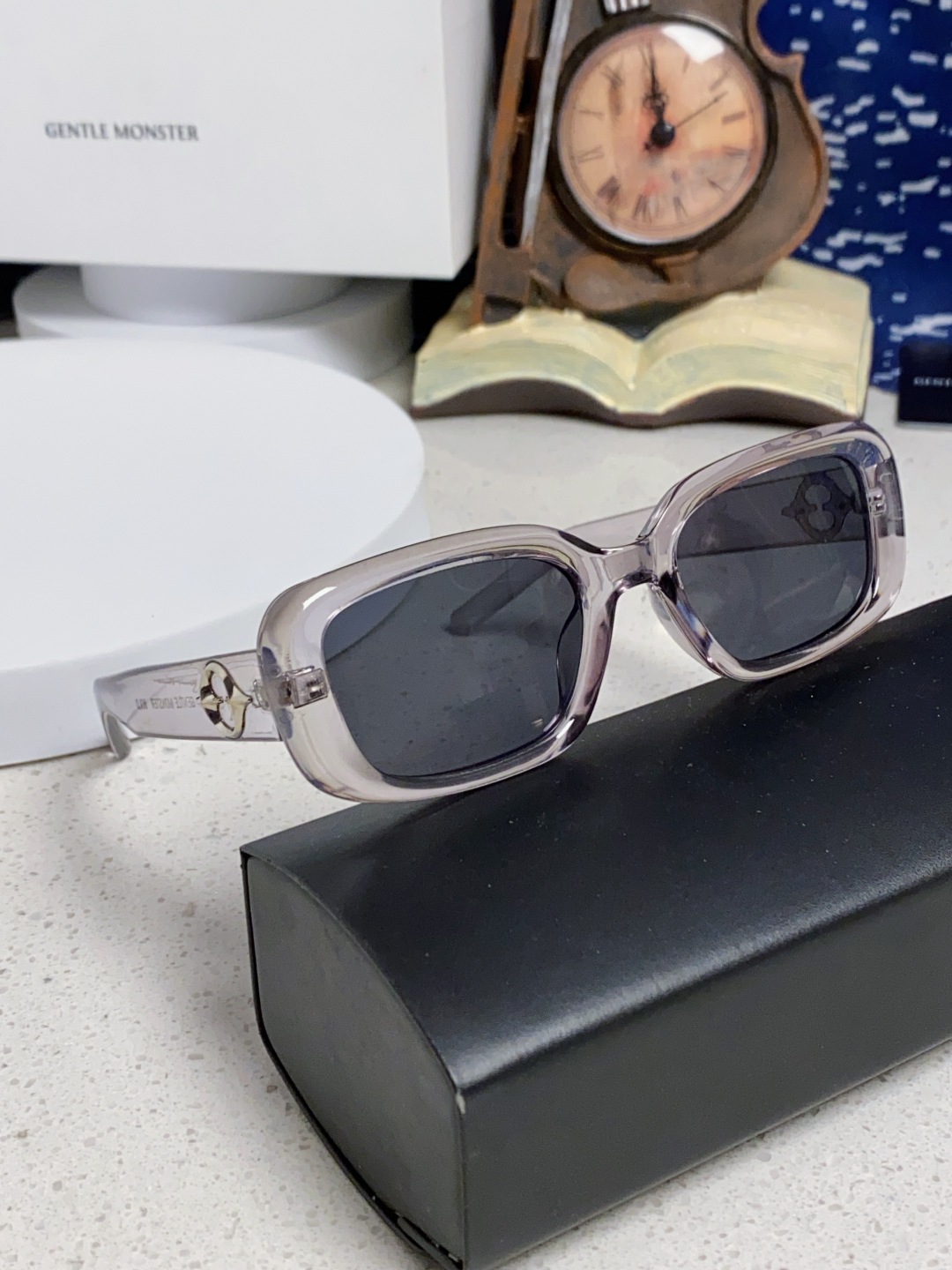 Gentle Moster(GM) 2025新款gm小方框墨镜粉色多巴胺辣妹眼镜偏光防紫外线近视太阳镜女