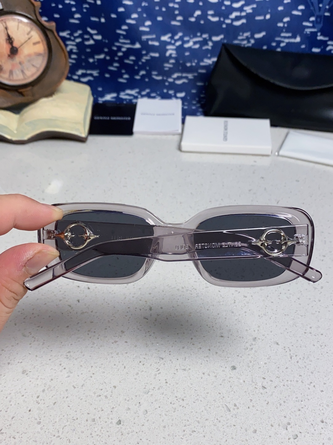 Gentle Moster(GM) 2025新款gm小方框墨镜粉色多巴胺辣妹眼镜偏光防紫外线近视太阳镜女