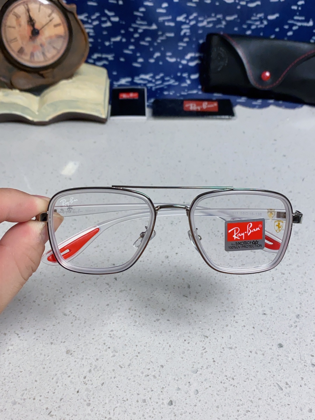 RayBan雷朋 2025新款太阳镜金属双梁大框时尚墨镜潮男女通用防紫外线 BR3911