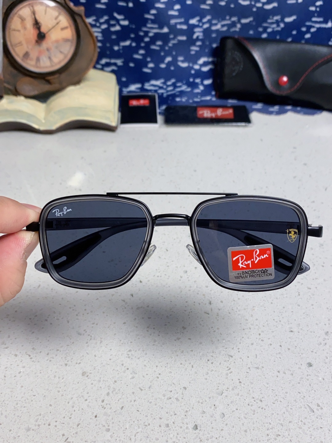 RayBan雷朋 2025新款太阳镜金属双梁大框时尚墨镜潮男女通用防紫外线 BR3911