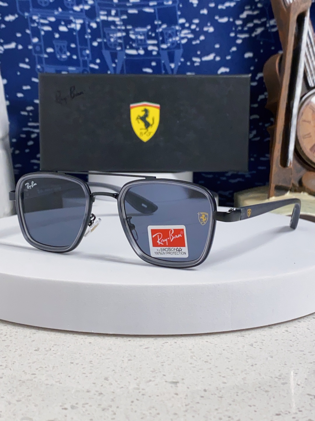 RayBan雷朋 2025新款太阳镜金属双梁大框时尚墨镜潮男女通用防紫外线 BR3911