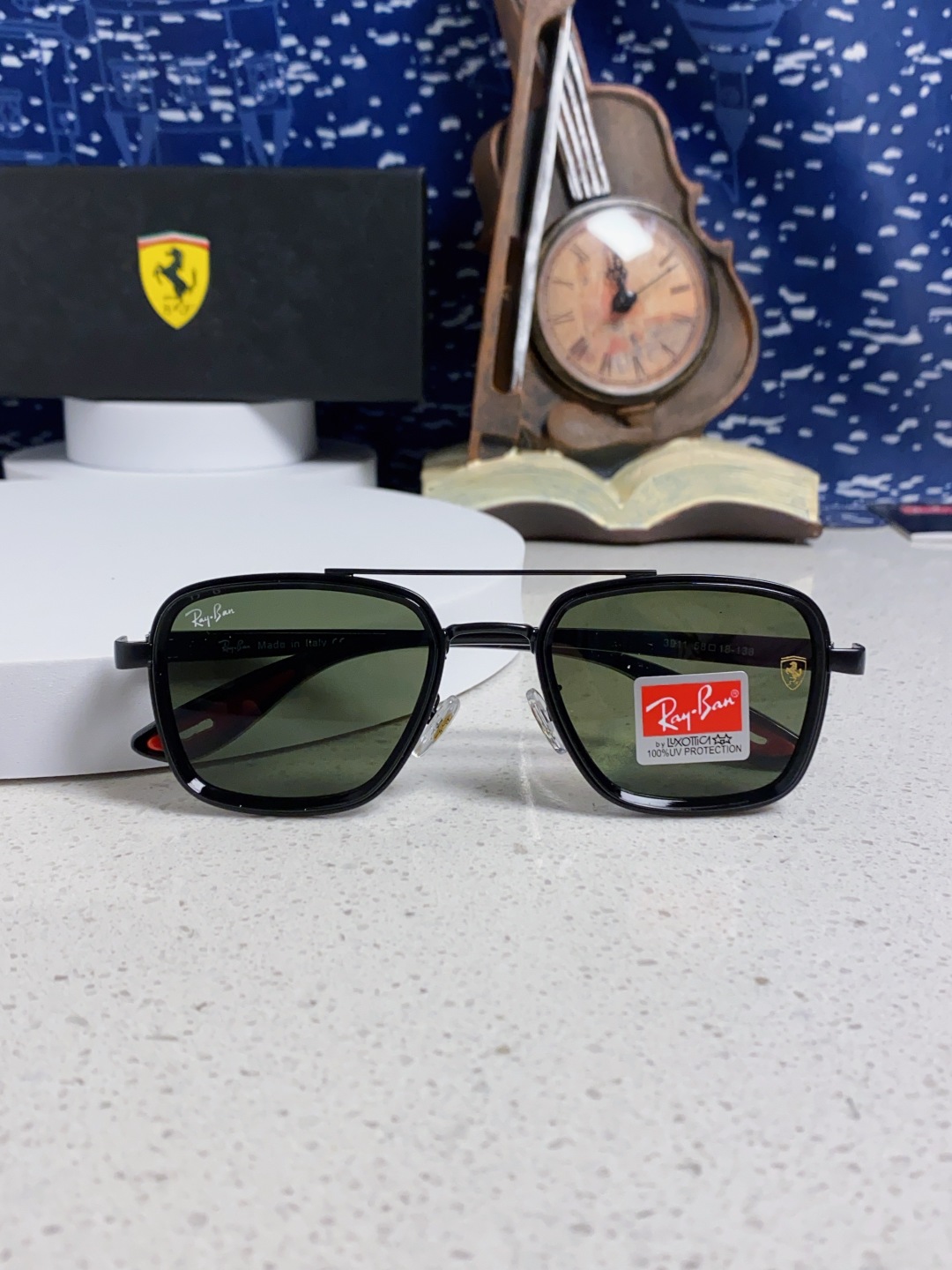 RayBan雷朋 2025新款太阳镜金属双梁大框时尚墨镜潮男女通用防紫外线 BR3911