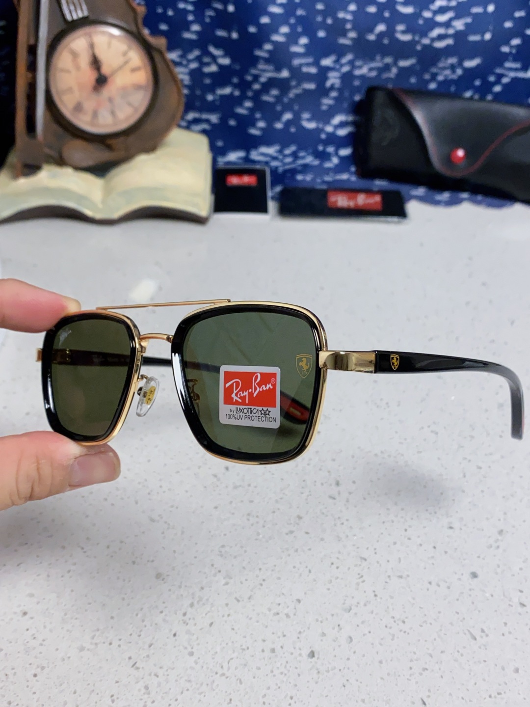 RayBan雷朋 2025新款太阳镜金属双梁大框时尚墨镜潮男女通用防紫外线 BR3911
