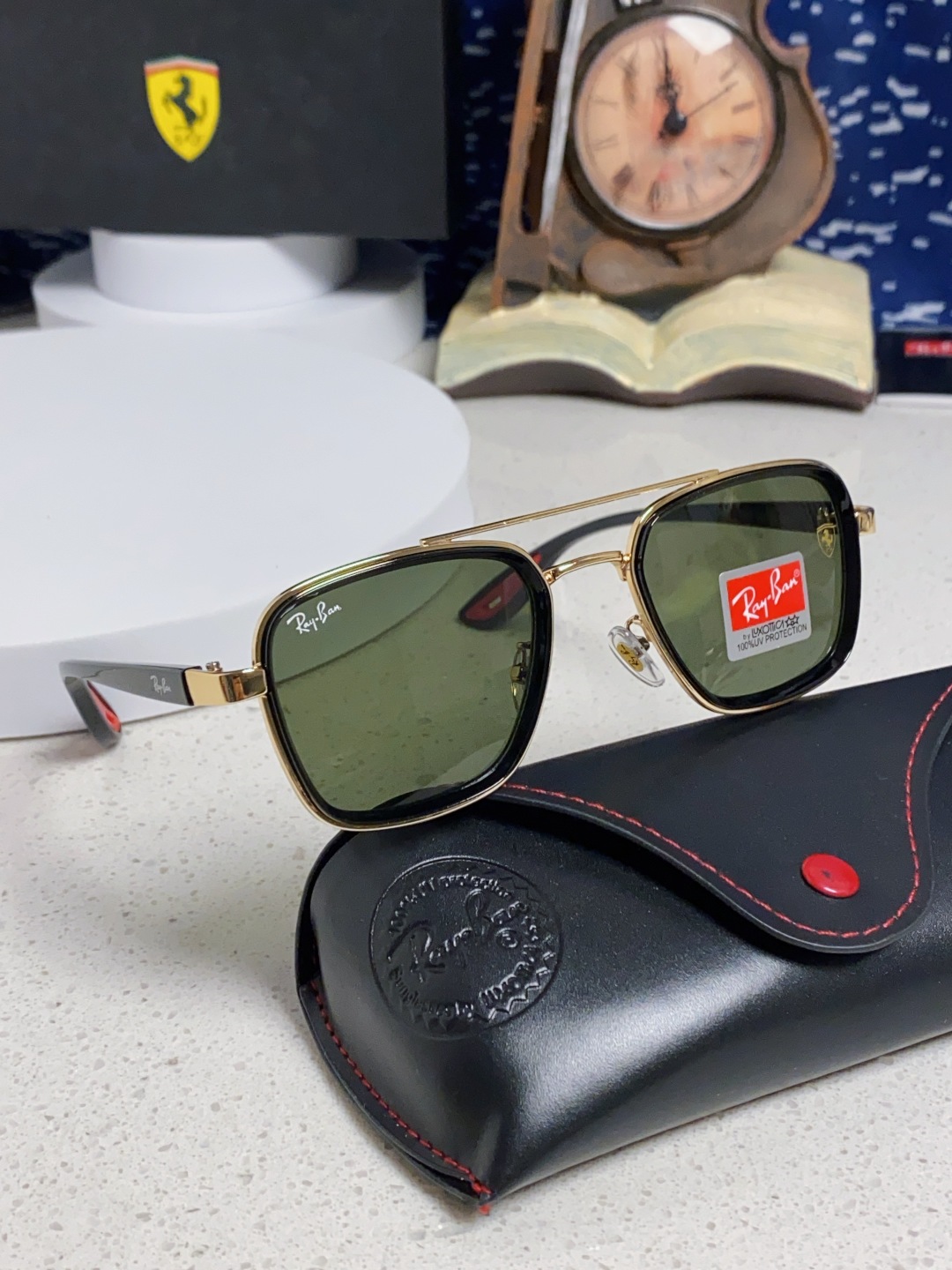 RayBan雷朋 2025新款太阳镜金属双梁大框时尚墨镜潮男女通用防紫外线 BR3911