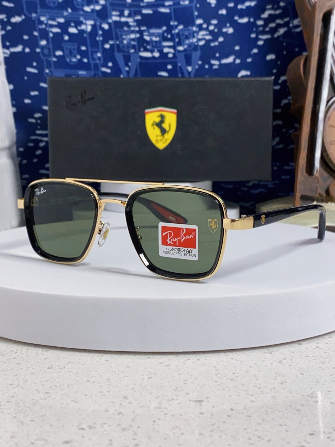 RayBan雷朋 2025新款太阳镜金属双梁大框时尚墨镜潮男女通用防紫外线 BR3911