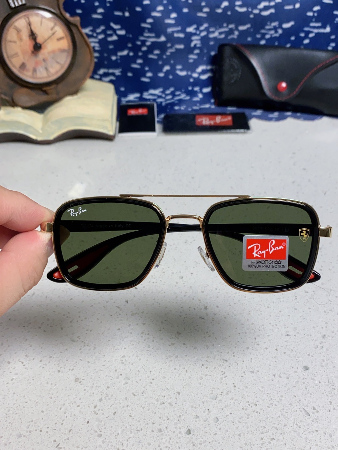 RayBan雷朋 2025新款太阳镜金属双梁大框时尚墨镜潮男女通用防紫外线 BR3911