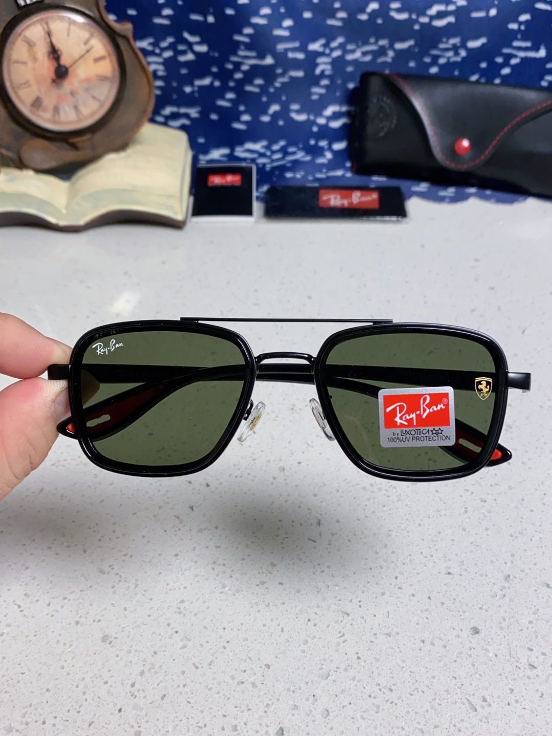 RayBan雷朋 2025新款太阳镜金属双梁大框时尚墨镜潮男女通用防紫外线 BR3911
