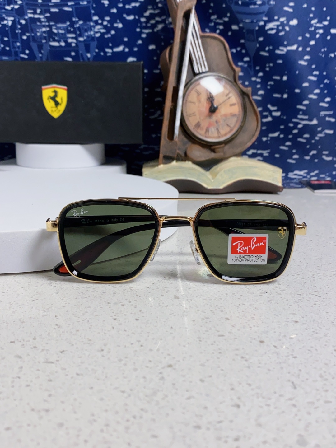 RayBan雷朋 2025新款太阳镜金属双梁大框时尚墨镜潮男女通用防紫外线 BR3911