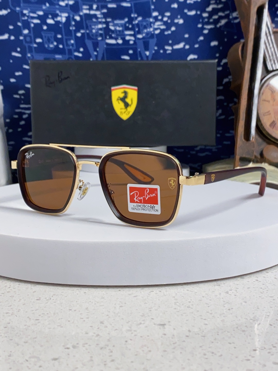 RayBan雷朋 2025新款太阳镜金属双梁大框时尚墨镜潮男女通用防紫外线 BR3911