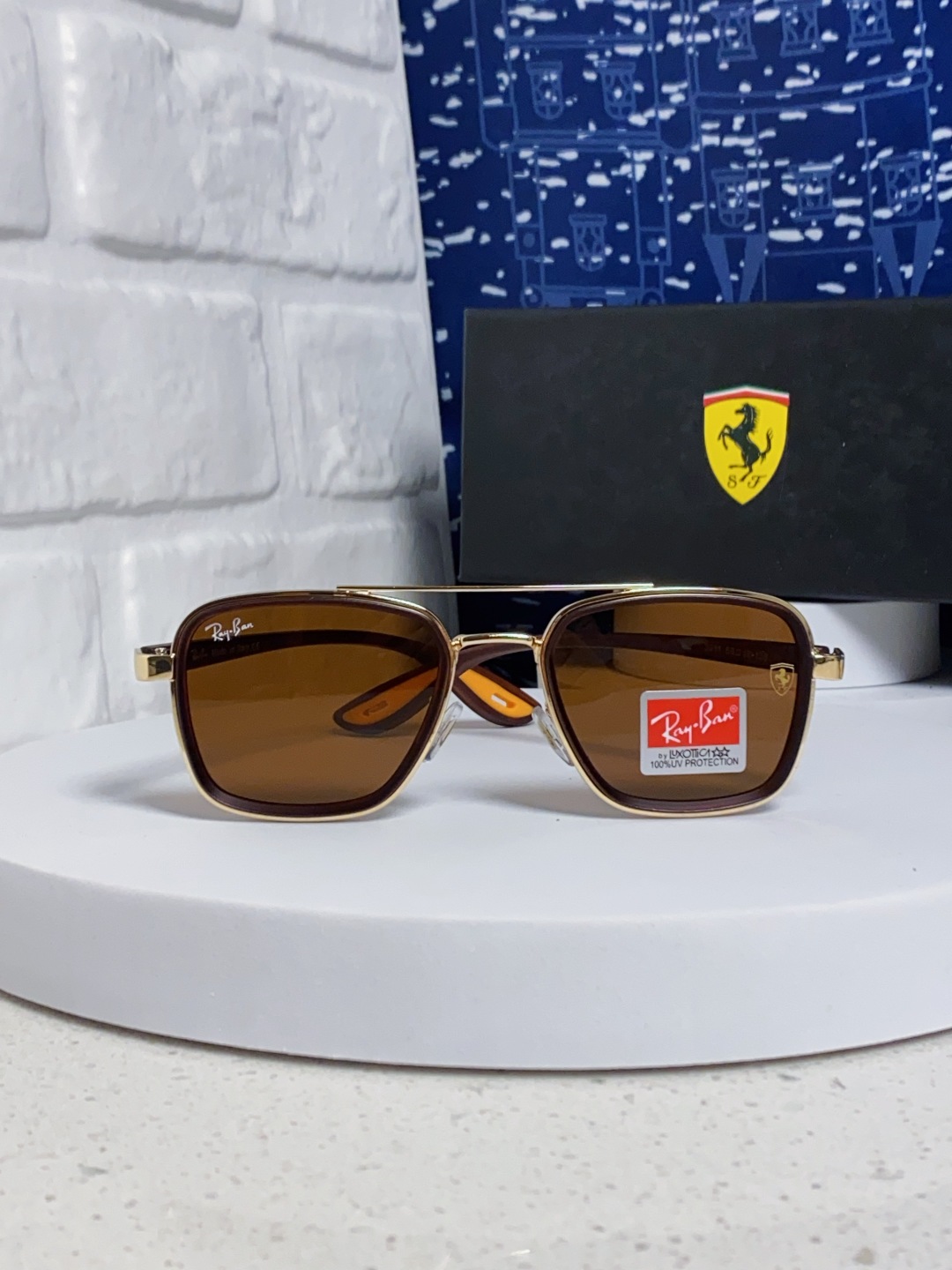 RayBan雷朋 2025新款太阳镜金属双梁大框时尚墨镜潮男女通用防紫外线 BR3911