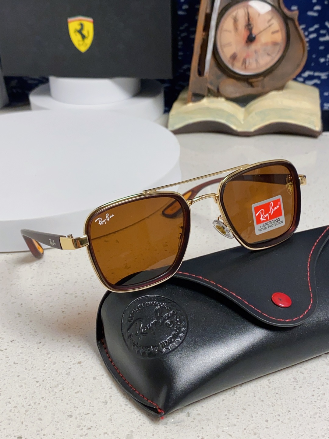 RayBan雷朋 2025新款太阳镜金属双梁大框时尚墨镜潮男女通用防紫外线 BR3911