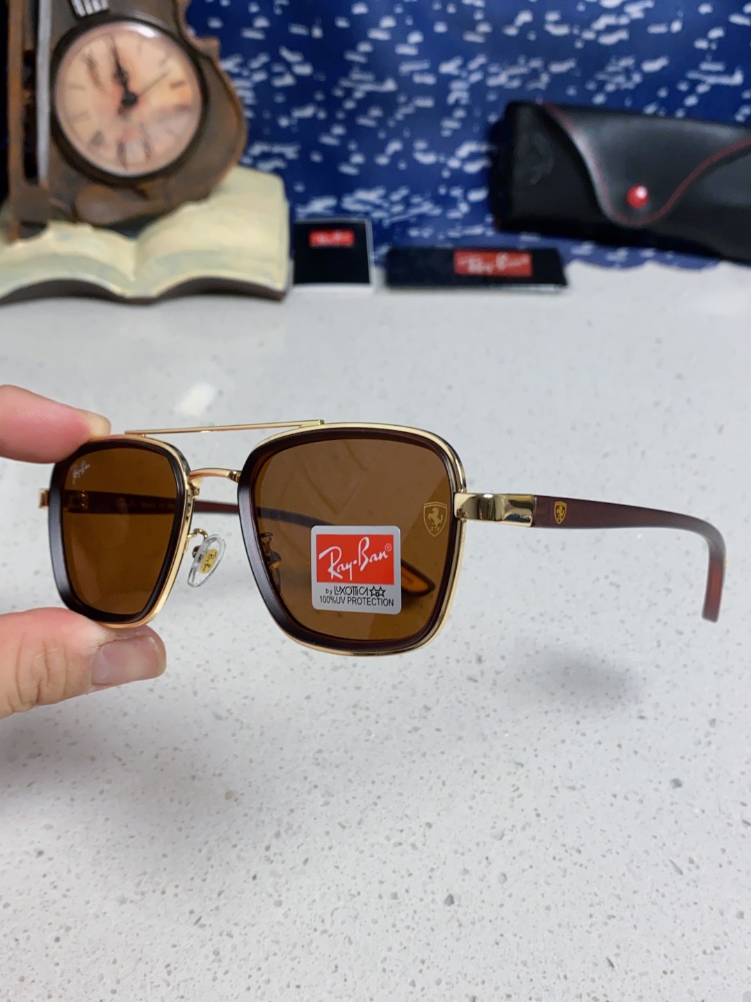 RayBan雷朋 2025新款太阳镜金属双梁大框时尚墨镜潮男女通用防紫外线 BR3911