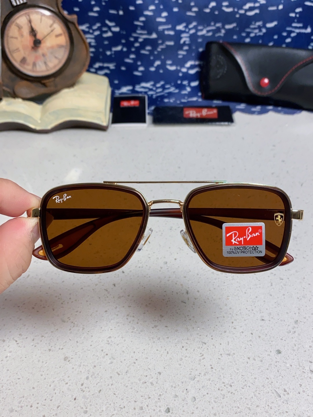 RayBan雷朋 2025新款太阳镜金属双梁大框时尚墨镜潮男女通用防紫外线 BR3911