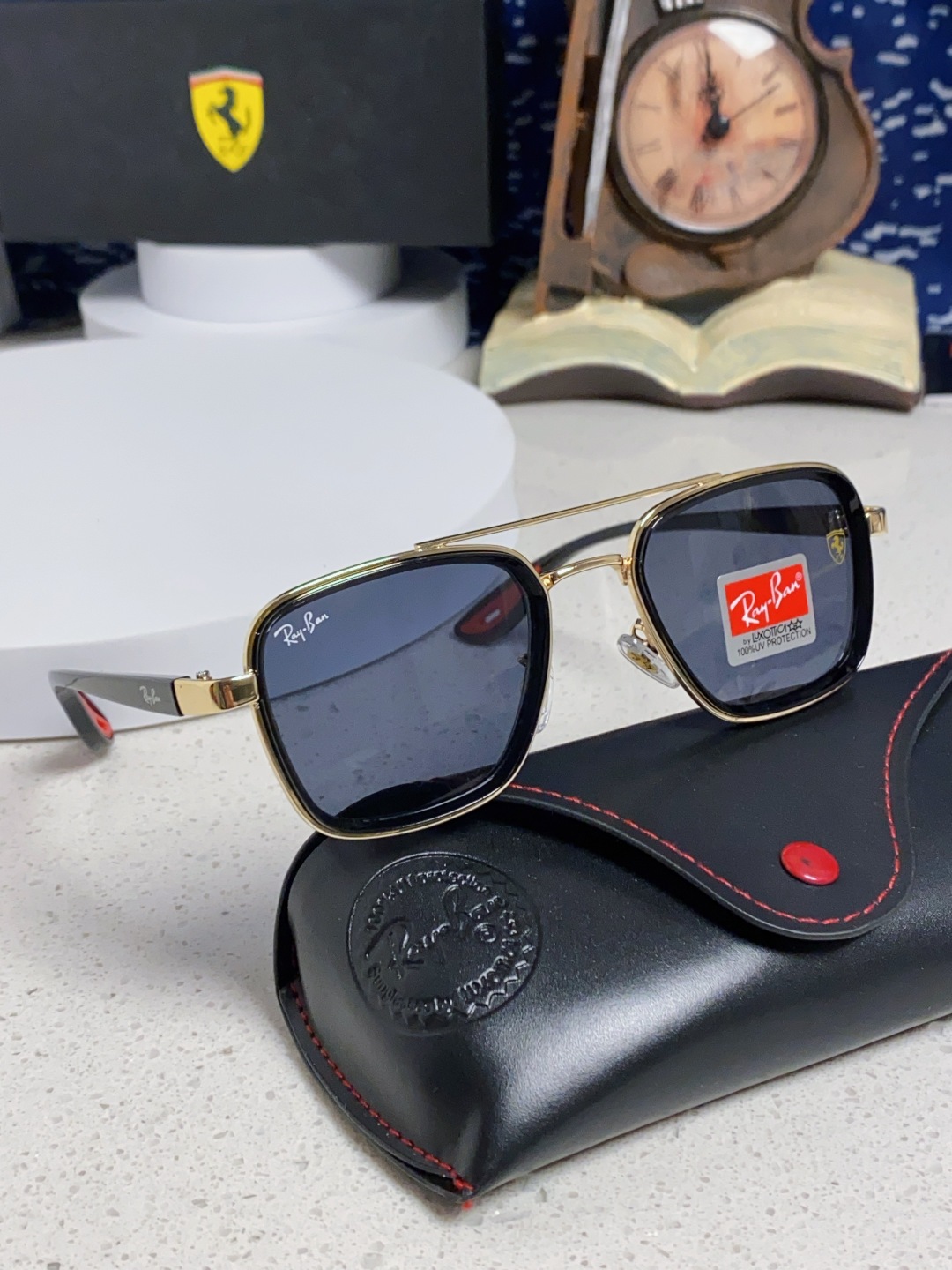 RayBan雷朋 2025新款太阳镜金属双梁大框时尚墨镜潮男女通用防紫外线 BR3911