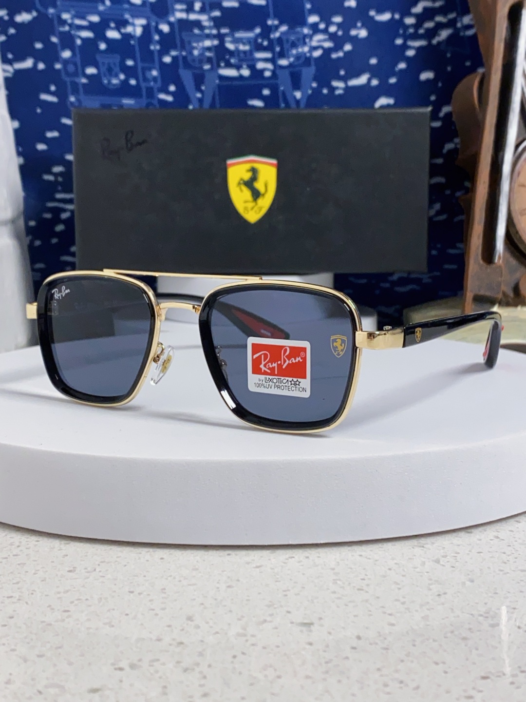 RayBan雷朋 2025新款太阳镜金属双梁大框时尚墨镜潮男女通用防紫外线 BR3911