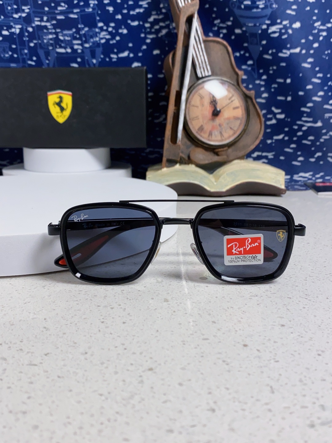 RayBan雷朋 2025新款太阳镜金属双梁大框时尚墨镜潮男女通用防紫外线 BR3911