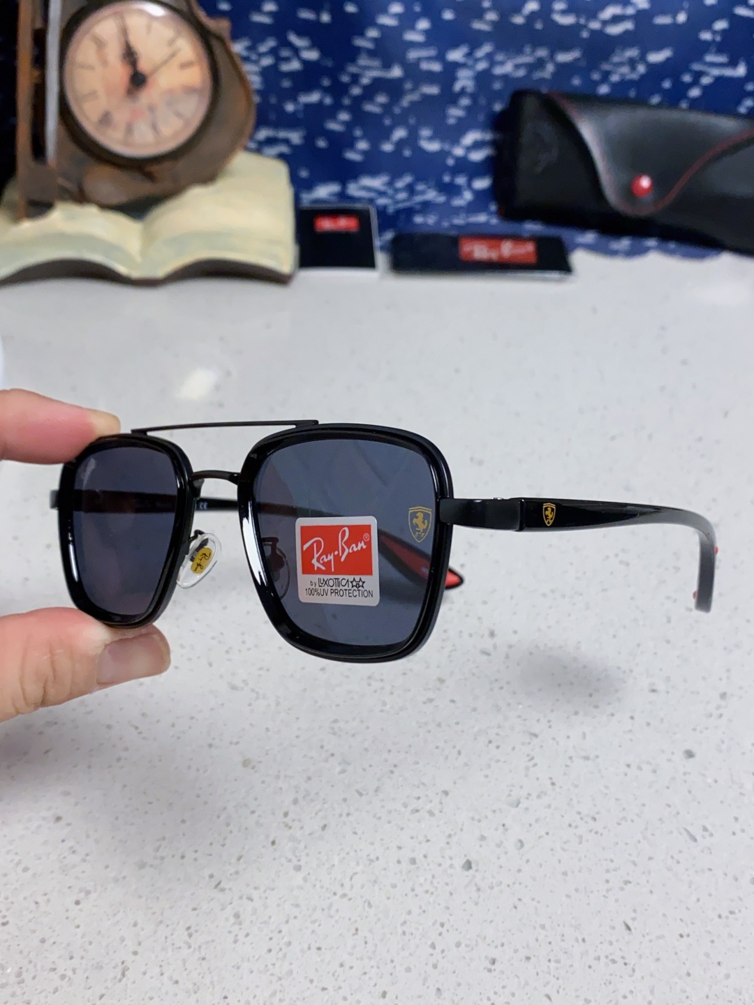 RayBan雷朋 2025新款太阳镜金属双梁大框时尚墨镜潮男女通用防紫外线 BR3911