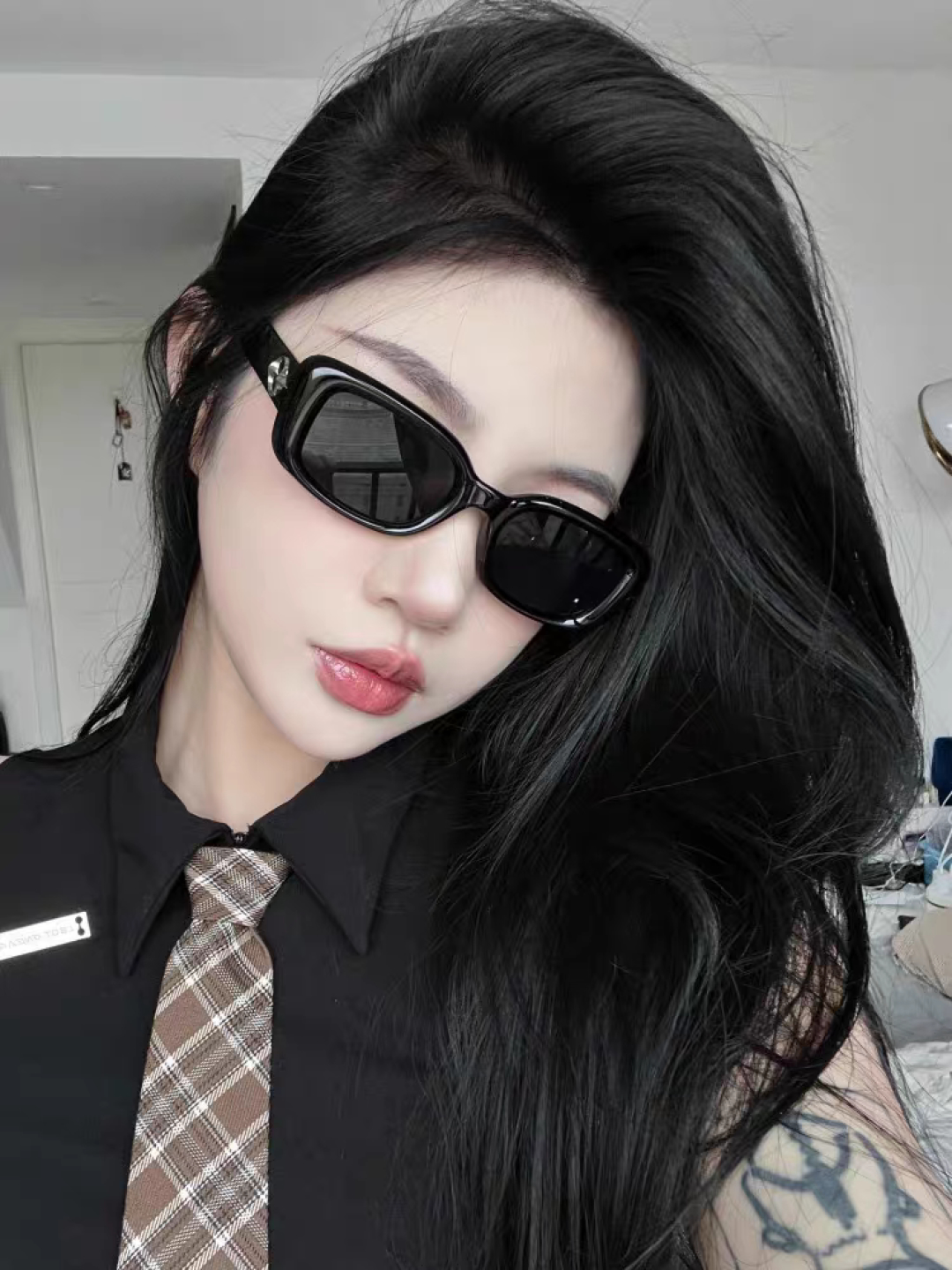 Gentle Moster(GM) 2025新款gm小方框墨镜粉色多巴胺辣妹眼镜偏光防紫外线近视太阳镜女