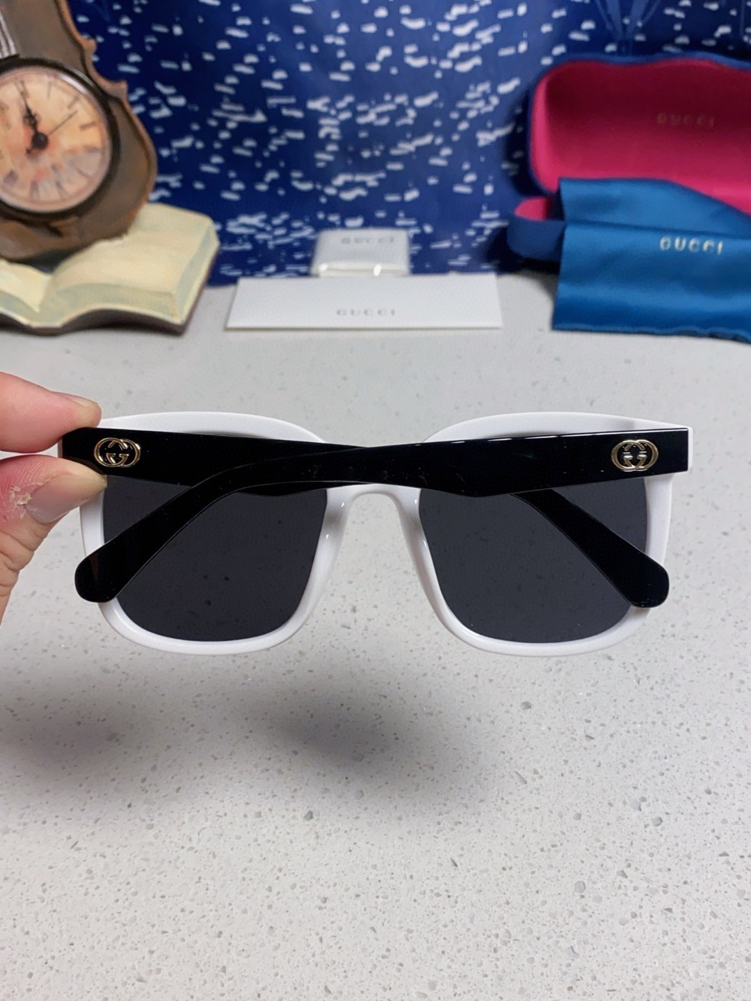 Gucci古奇 2025新款韩版防紫外线高级感网红个性时尚海边太阳镜显脸小 女士墨镜