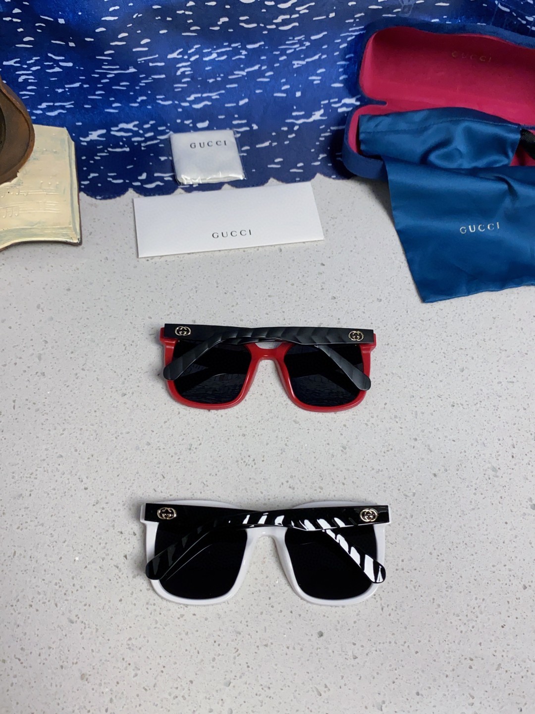 Gucci古奇 2025新款韩版防紫外线高级感网红个性时尚海边太阳镜显脸小 女士墨镜