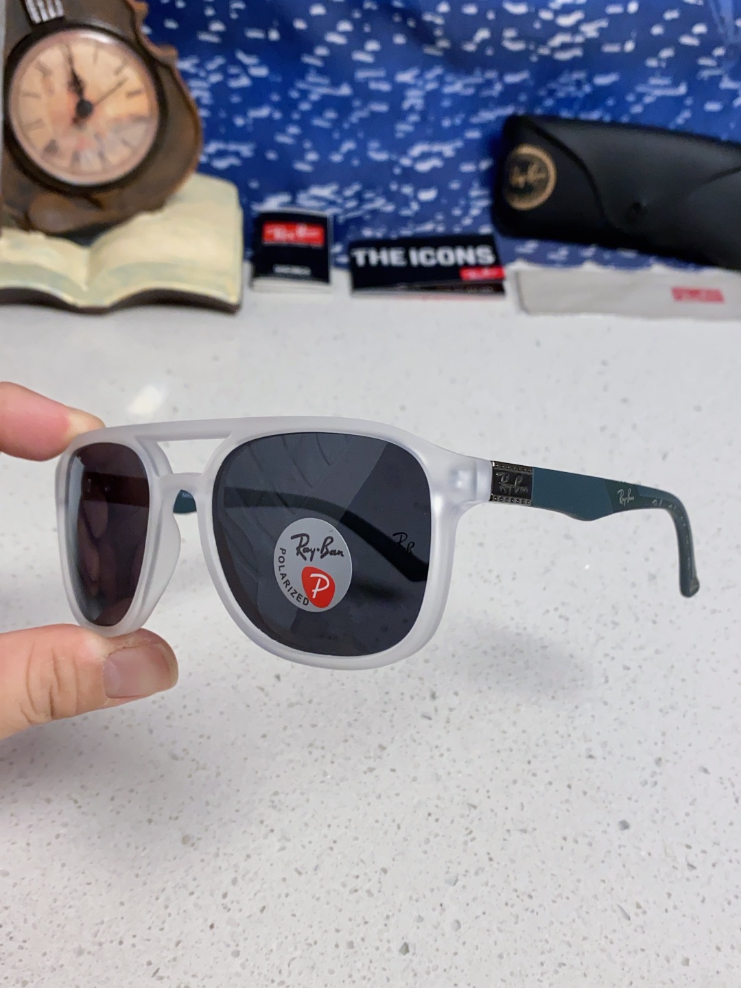 RayBan雷朋 2025新款欧美复古双梁蛤蟆镜大框太阳眼镜女潮高级感街拍嘻哈圆脸墨镜 RB69061