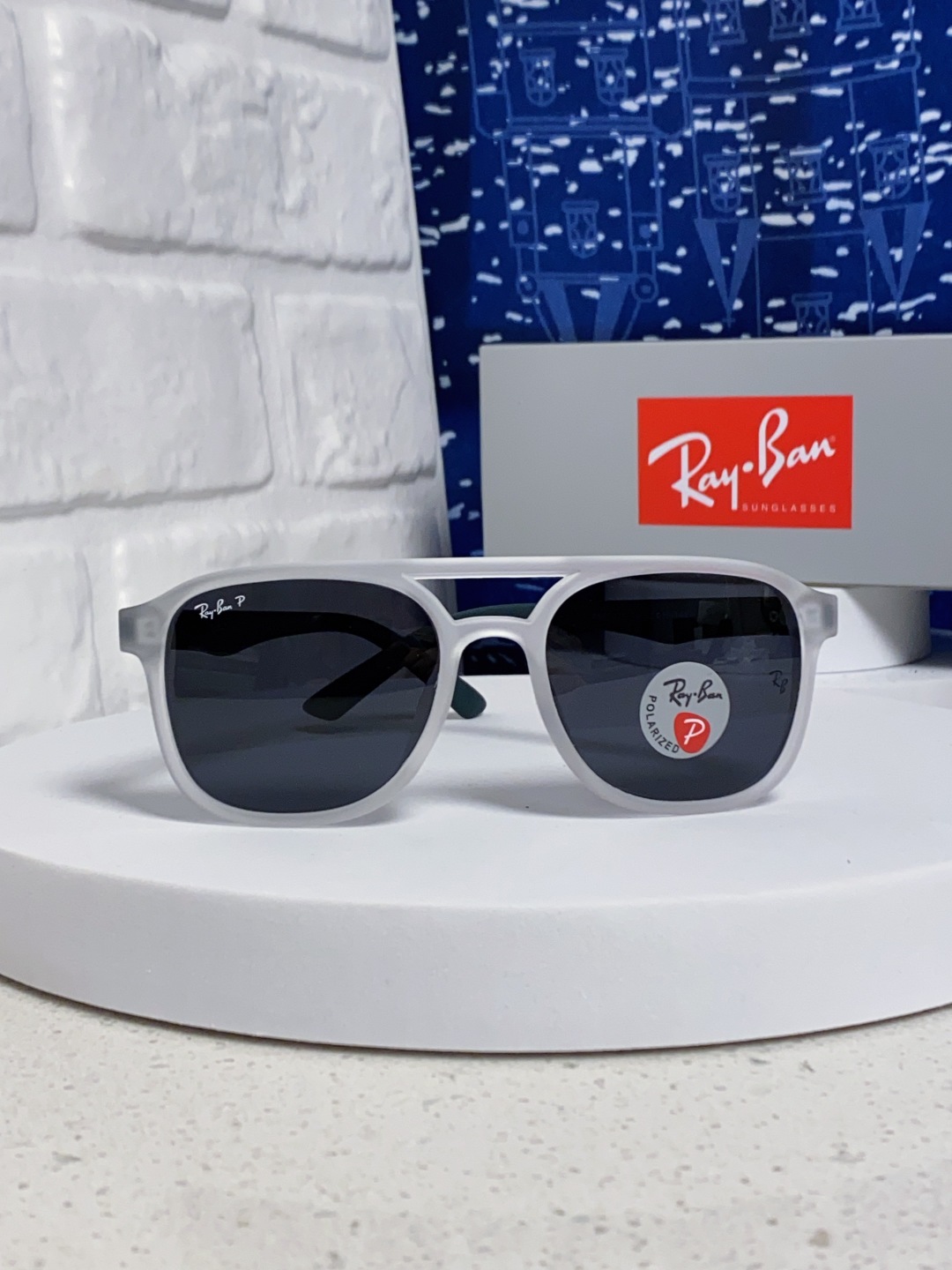 RayBan雷朋 2025新款欧美复古双梁蛤蟆镜大框太阳眼镜女潮高级感街拍嘻哈圆脸墨镜 RB69061