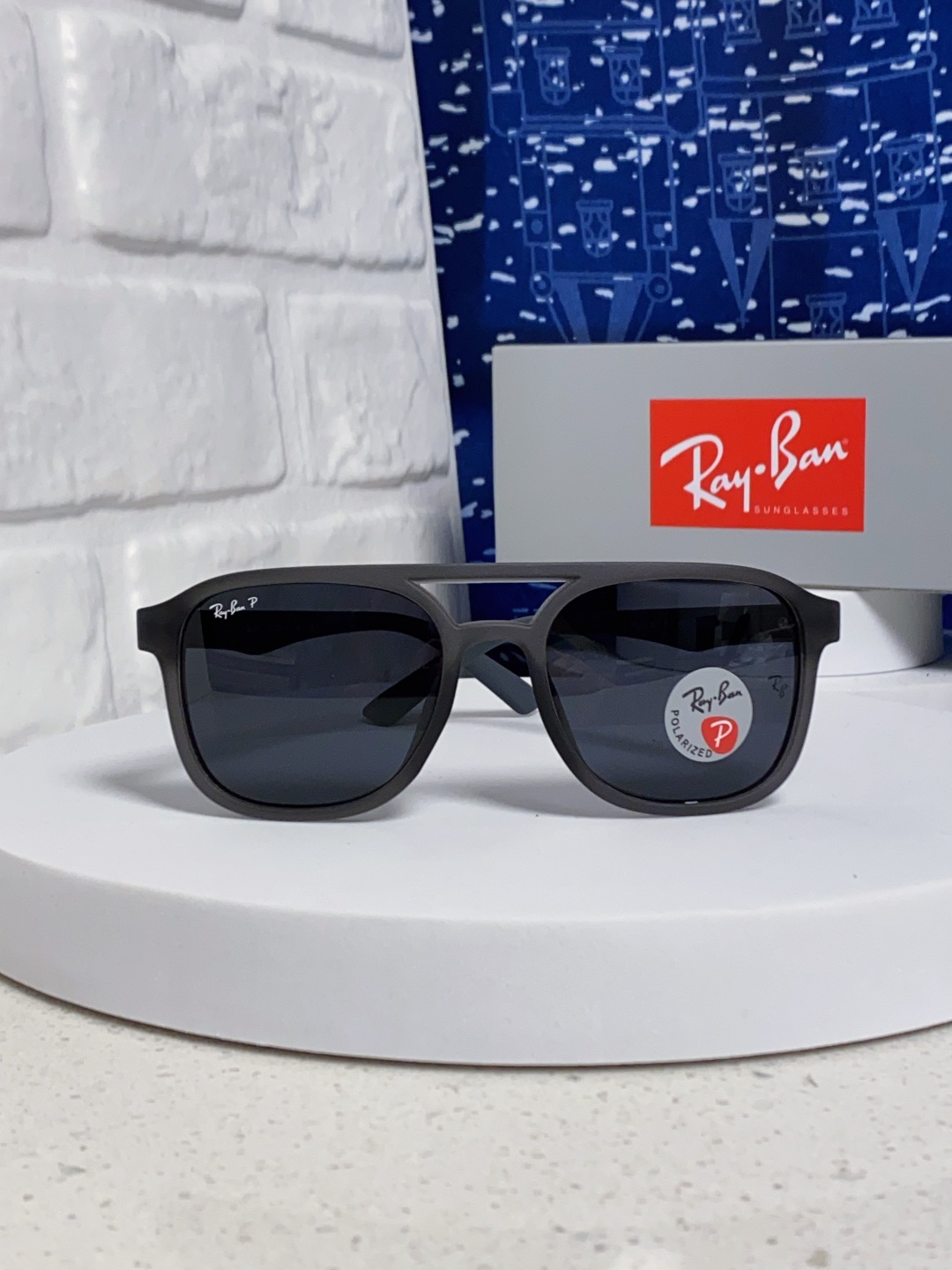 RayBan雷朋 2025新款欧美复古双梁蛤蟆镜大框太阳眼镜女潮高级感街拍嘻哈圆脸墨镜 RB69061