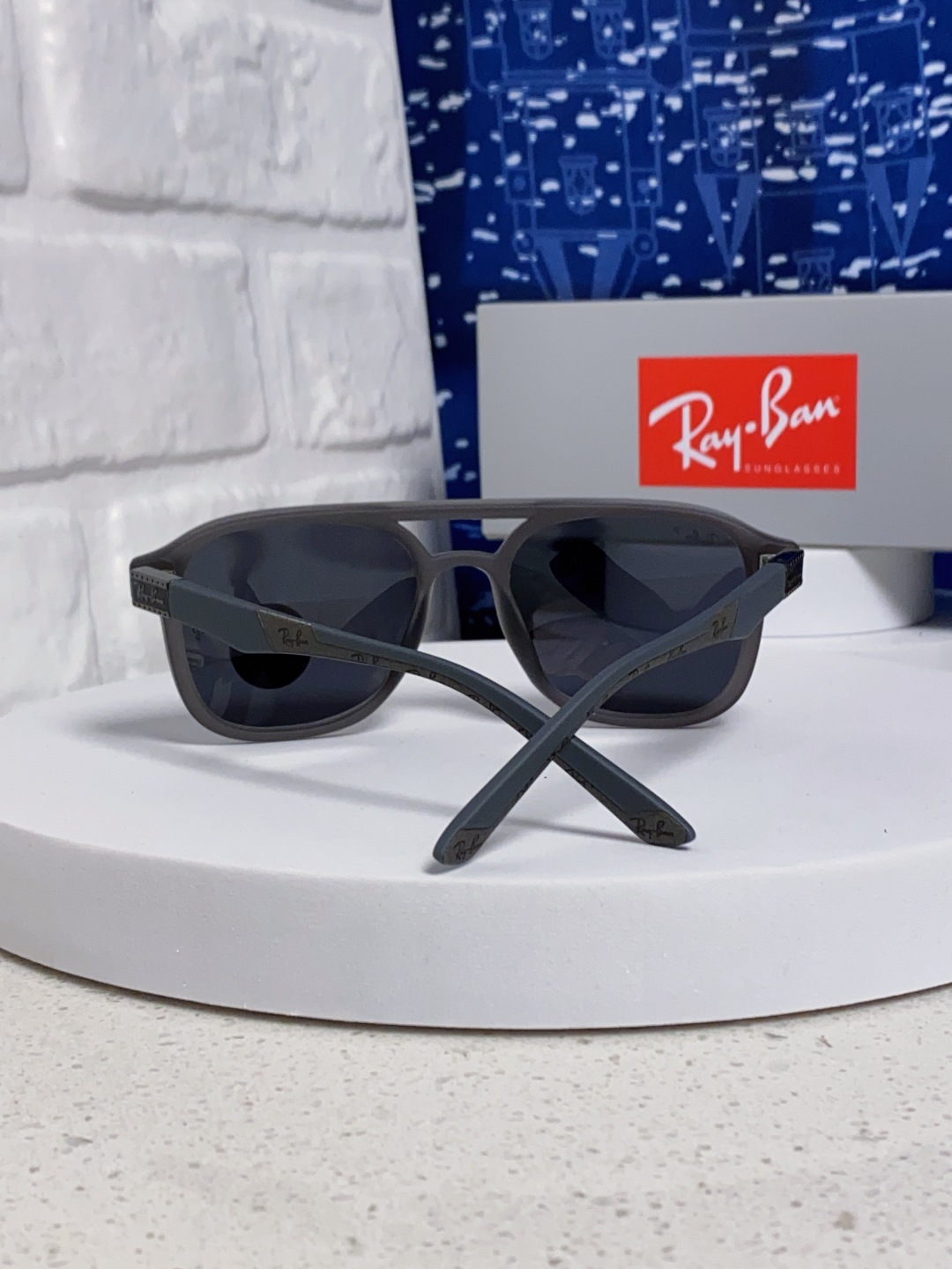 RayBan雷朋 2025新款欧美复古双梁蛤蟆镜大框太阳眼镜女潮高级感街拍嘻哈圆脸墨镜 RB69061