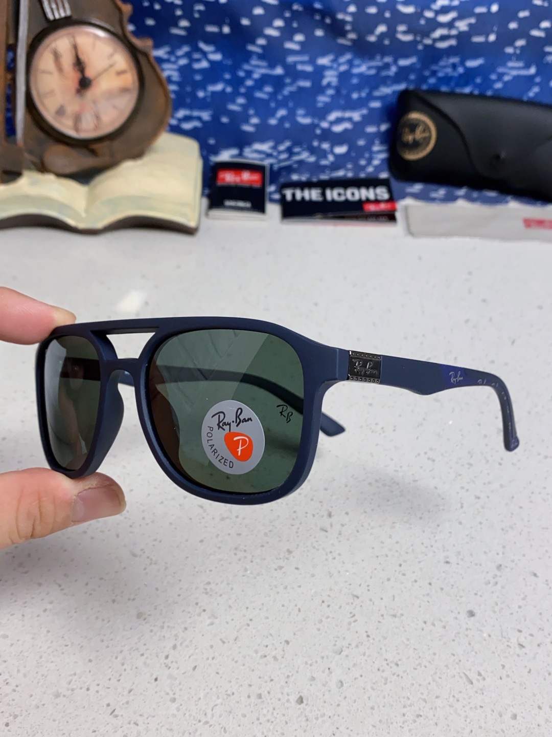 RayBan雷朋 2025新款欧美复古双梁蛤蟆镜大框太阳眼镜女潮高级感街拍嘻哈圆脸墨镜 RB69061