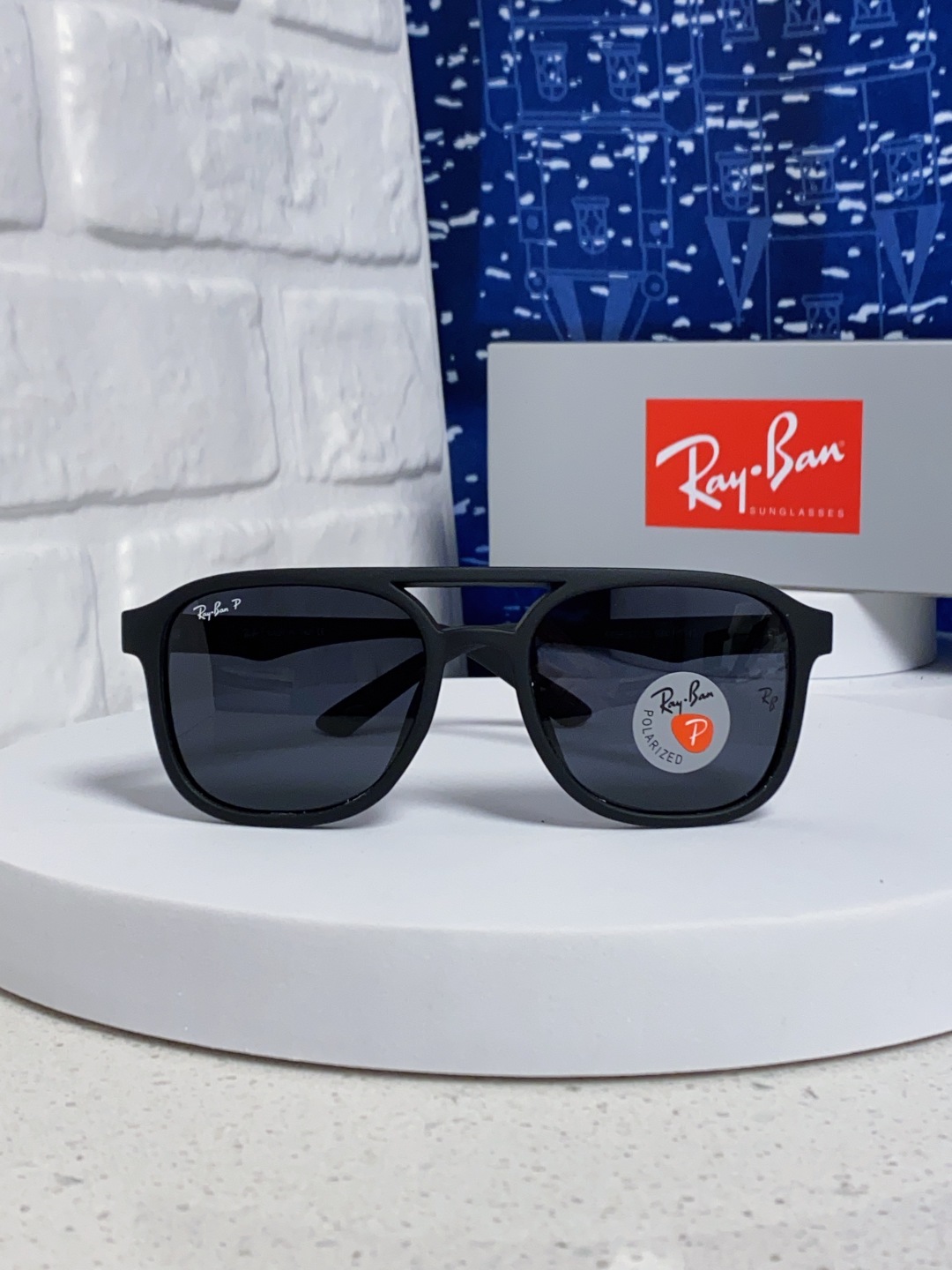 RayBan雷朋 2025新款欧美复古双梁蛤蟆镜大框太阳眼镜女潮高级感街拍嘻哈圆脸墨镜 RB69061