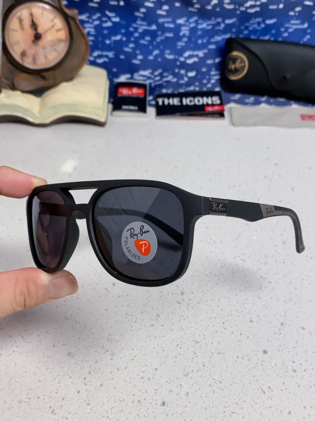 RayBan雷朋 2025新款欧美复古双梁蛤蟆镜大框太阳眼镜女潮高级感街拍嘻哈圆脸墨镜 RB69061