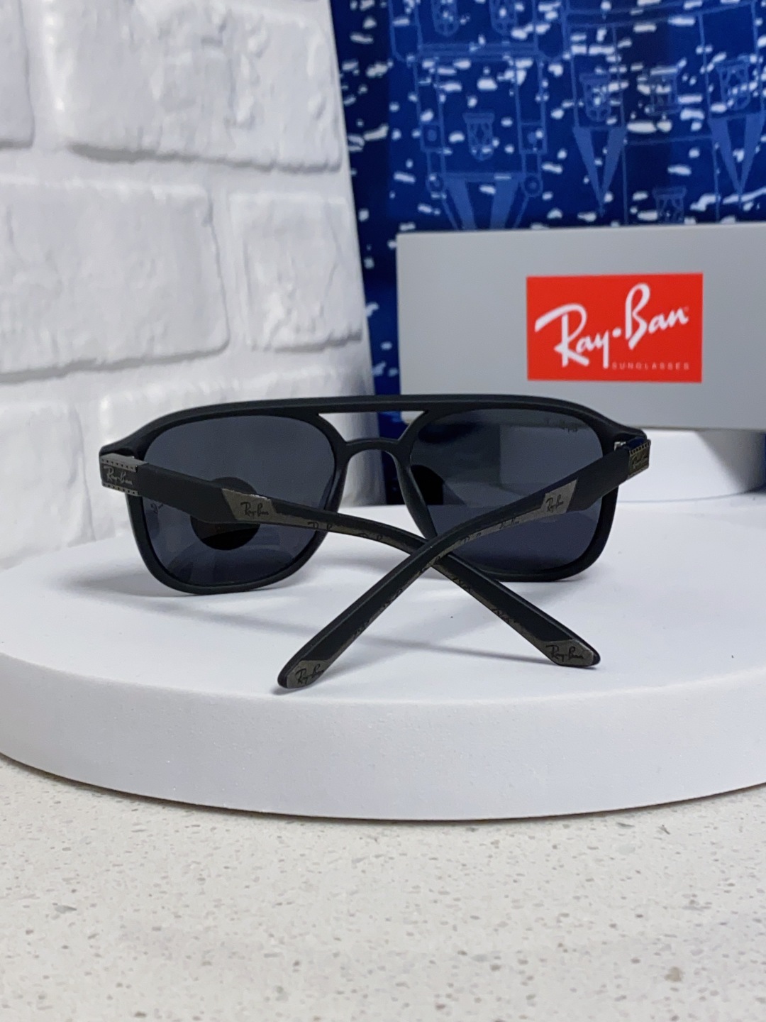 RayBan雷朋 2025新款欧美复古双梁蛤蟆镜大框太阳眼镜女潮高级感街拍嘻哈圆脸墨镜 RB69061