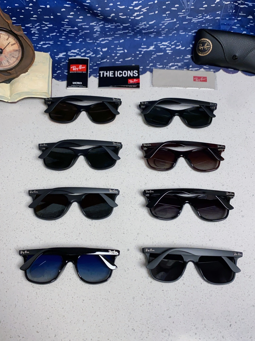 RayBan雷朋 2025新款运动墨镜连体炫彩太阳镜偏光时尚驾驶垂钓防风跑步眼镜 男女通用 RB4440