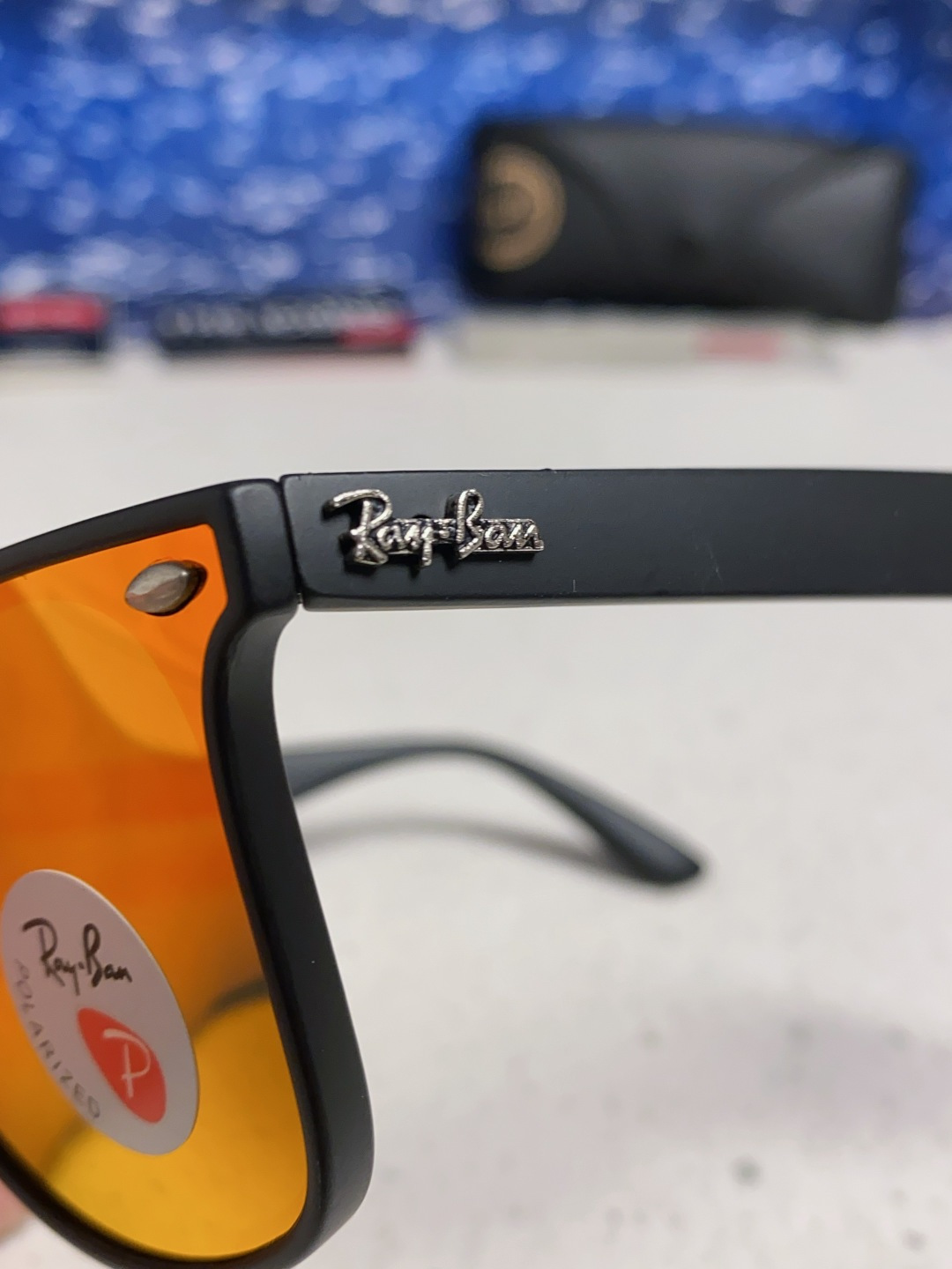 RayBan雷朋 2025新款运动墨镜连体炫彩太阳镜偏光时尚驾驶垂钓防风跑步眼镜 男女通用 RB4440