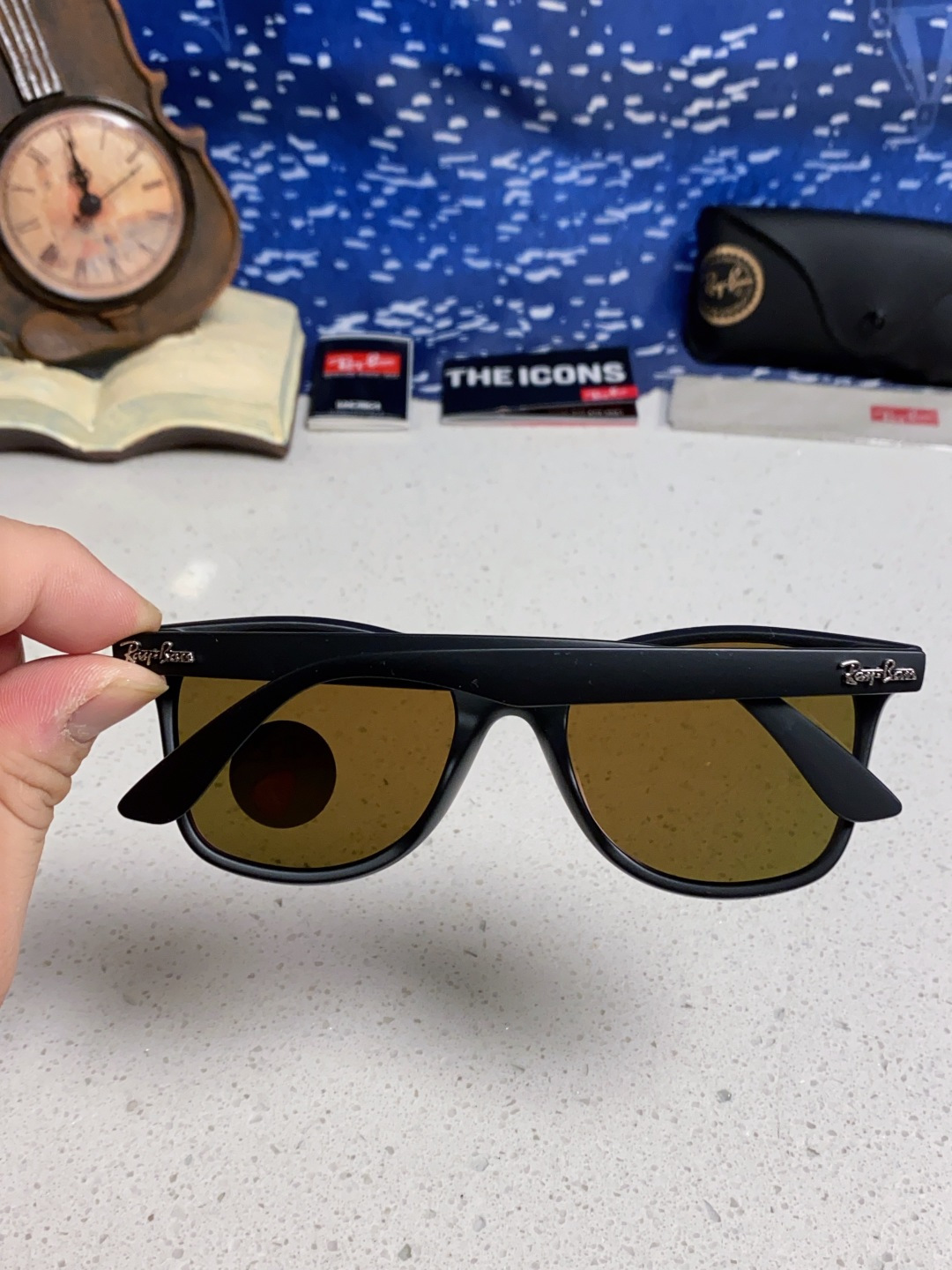 RayBan雷朋 2025新款运动墨镜连体炫彩太阳镜偏光时尚驾驶垂钓防风跑步眼镜 男女通用 RB4440