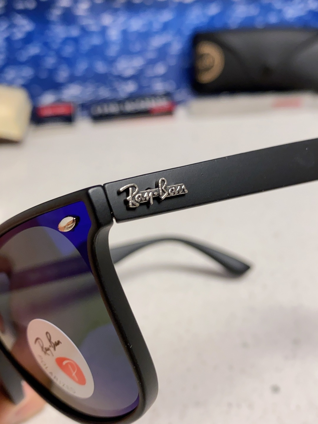 RayBan雷朋 2025新款运动墨镜连体炫彩太阳镜偏光时尚驾驶垂钓防风跑步眼镜 男女通用 RB4440