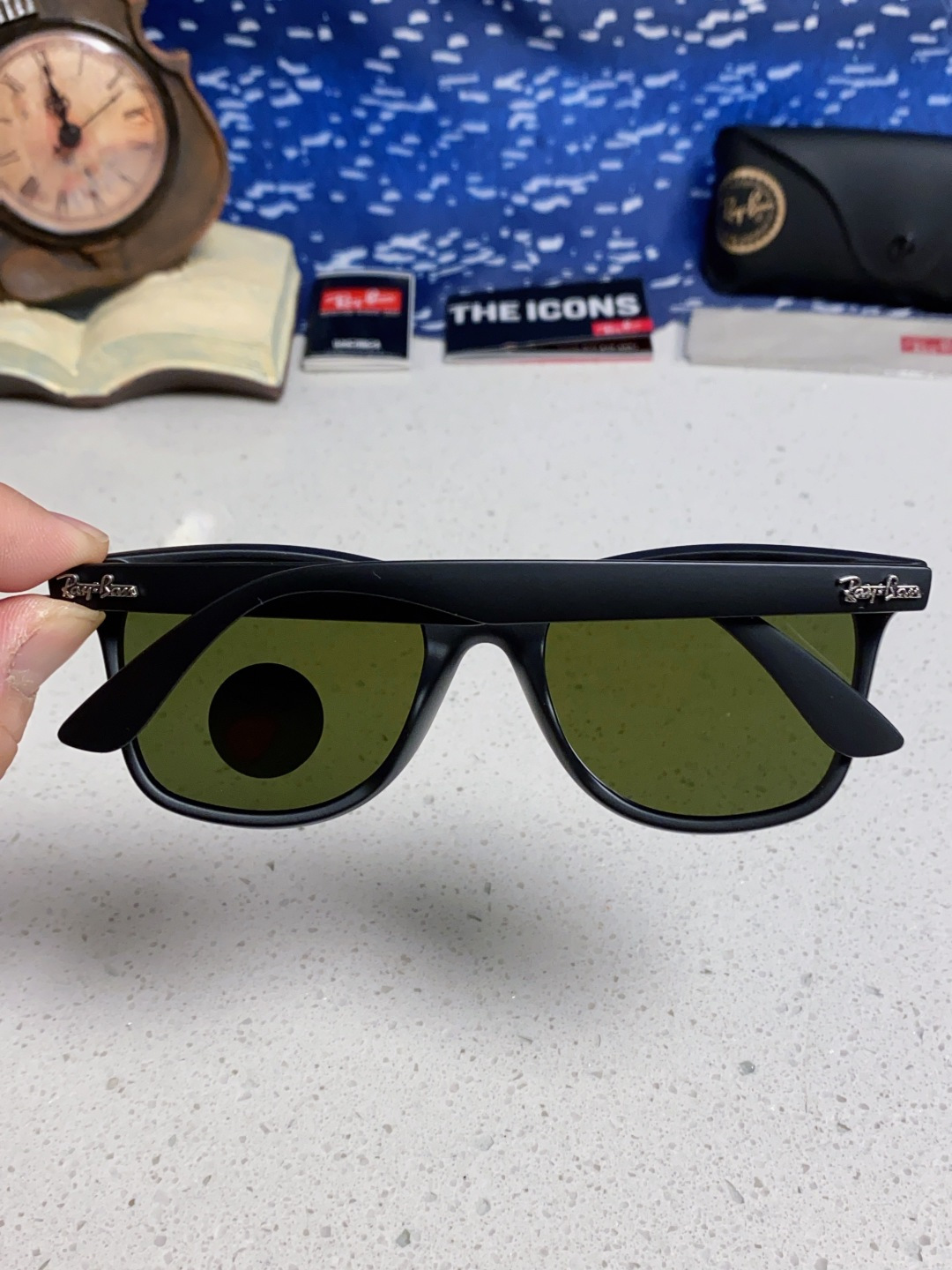 RayBan雷朋 2025新款运动墨镜连体炫彩太阳镜偏光时尚驾驶垂钓防风跑步眼镜 男女通用 RB4440