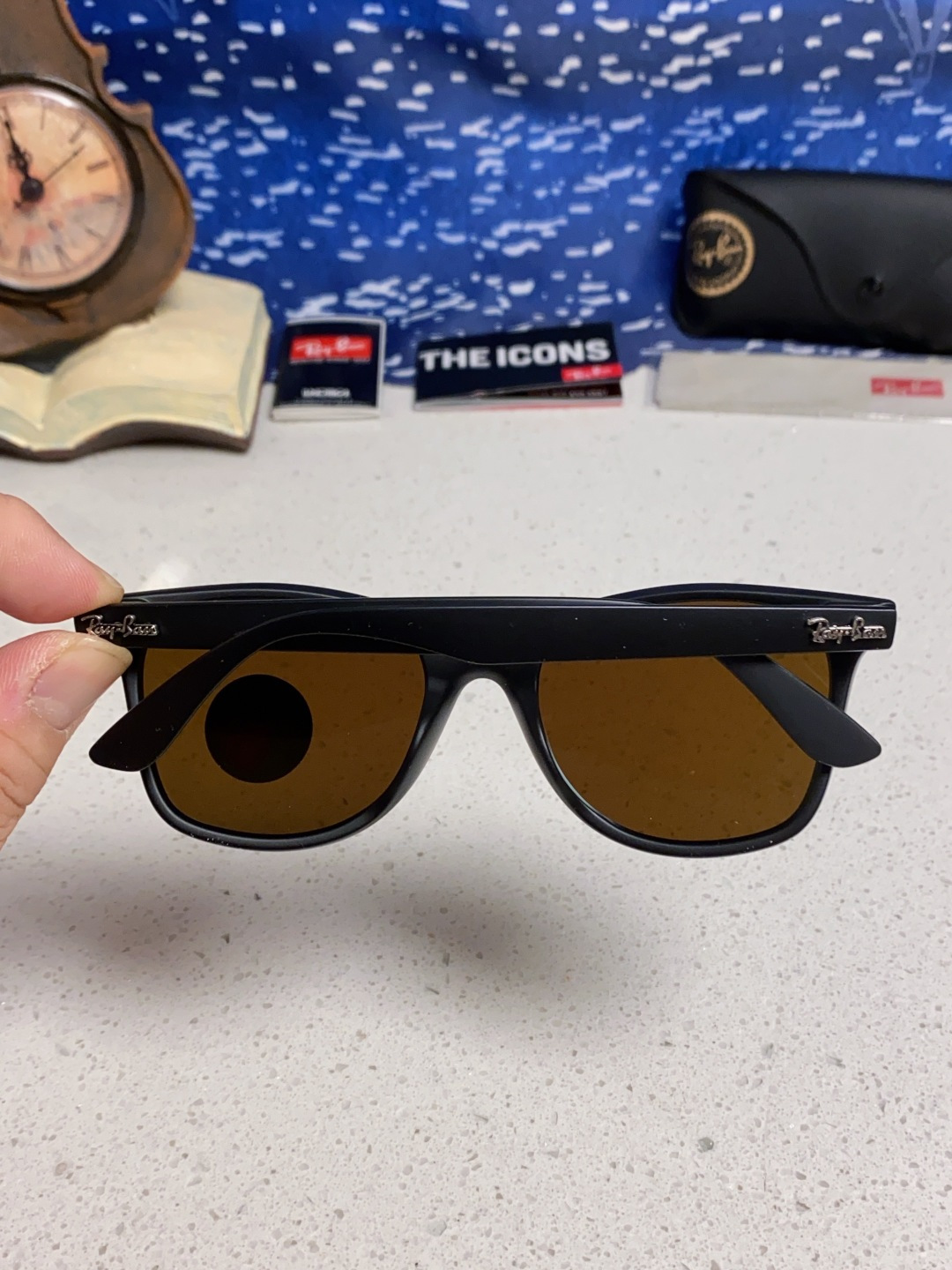 RayBan雷朋 2025新款运动墨镜连体炫彩太阳镜偏光时尚驾驶垂钓防风跑步眼镜 男女通用 RB4440