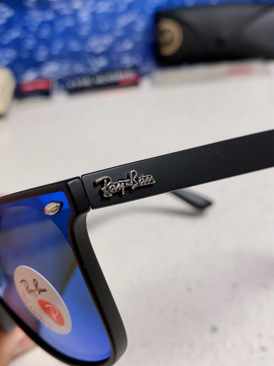 RayBan雷朋 2025新款运动墨镜连体炫彩太阳镜偏光时尚驾驶垂钓防风跑步眼镜 男女通用 RB4440